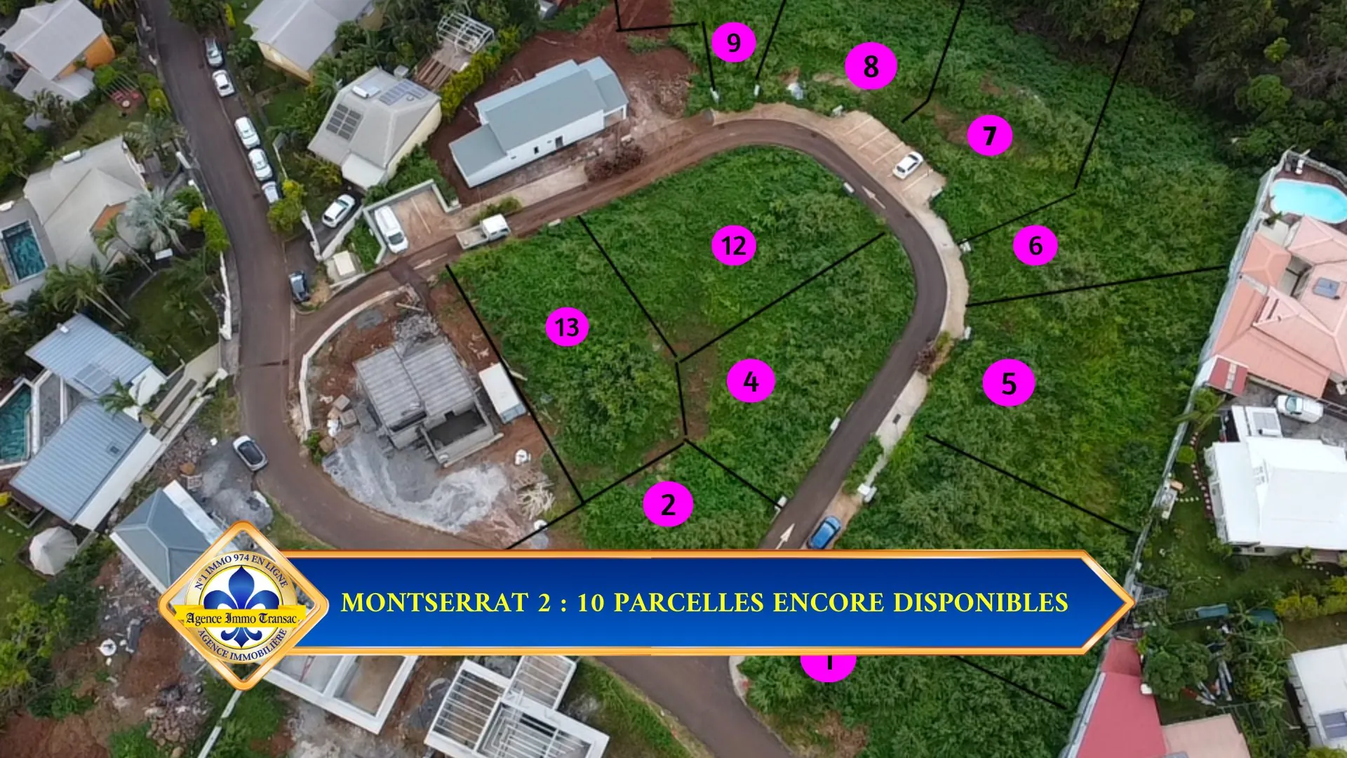 Terrain constructible viabilisé de 473 m² à La Montagne Saint Denis 