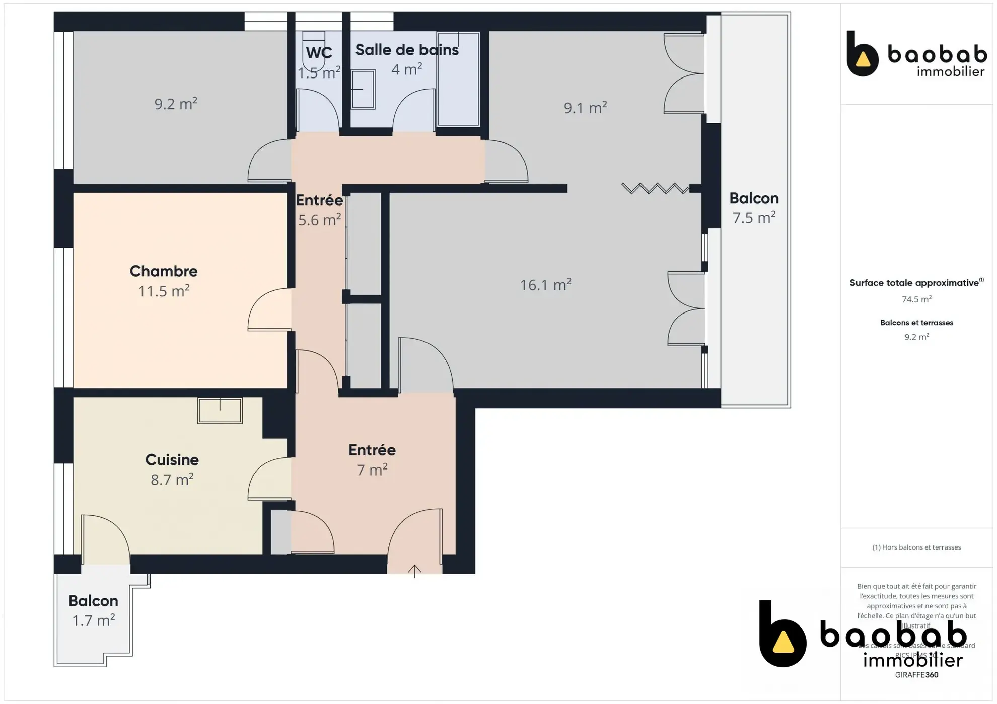 Appartement T3/4 à La Motte-Servolex avec balcon et cave, au centre-ville 