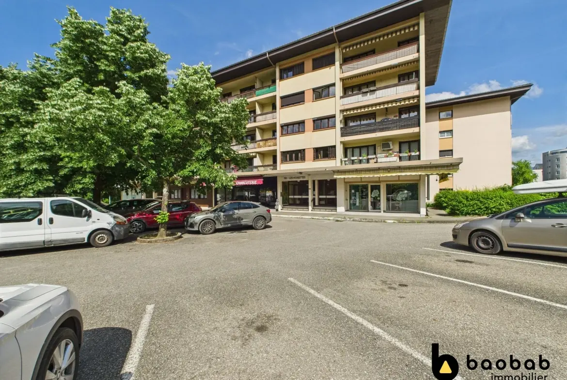 Appartement T3/4 à La Motte-Servolex avec balcon et cave, au centre-ville 