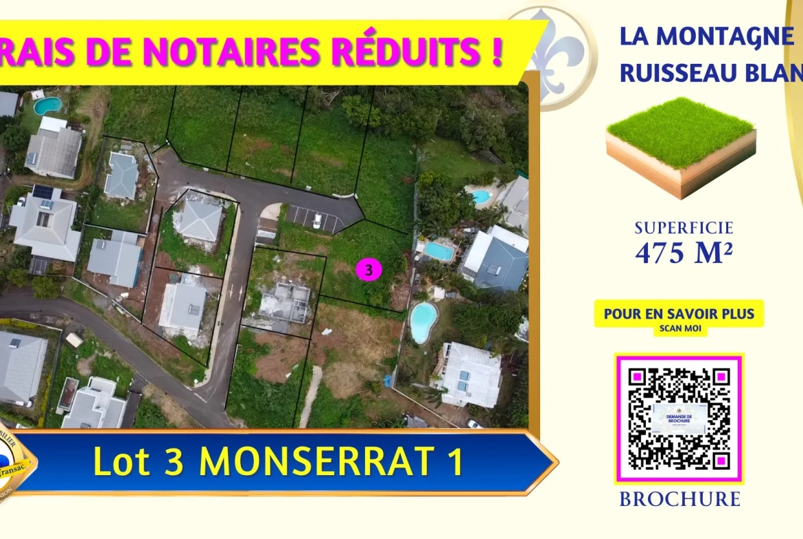 Terrain à vendre à La Montagne Saint Denis - Opportunité de construction dans un lotissement paisible 