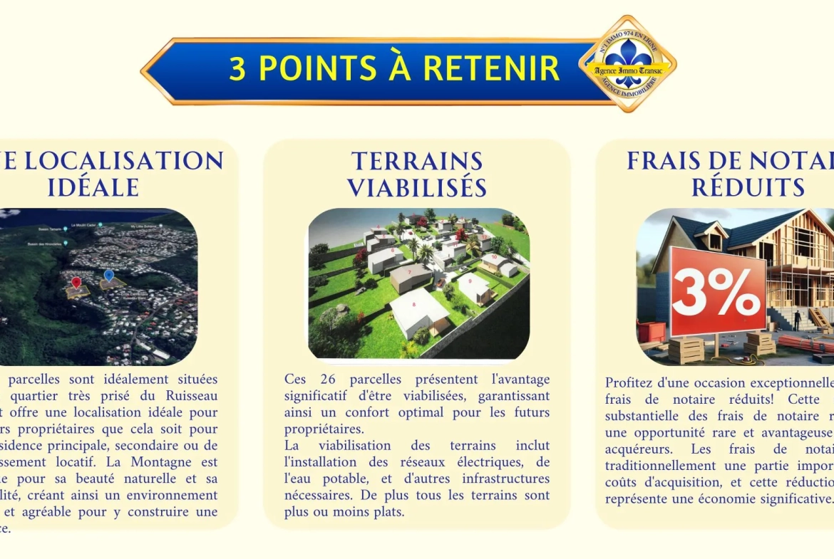 Terrain à vendre à La Montagne Saint Denis - Opportunité de construction dans un lotissement paisible 