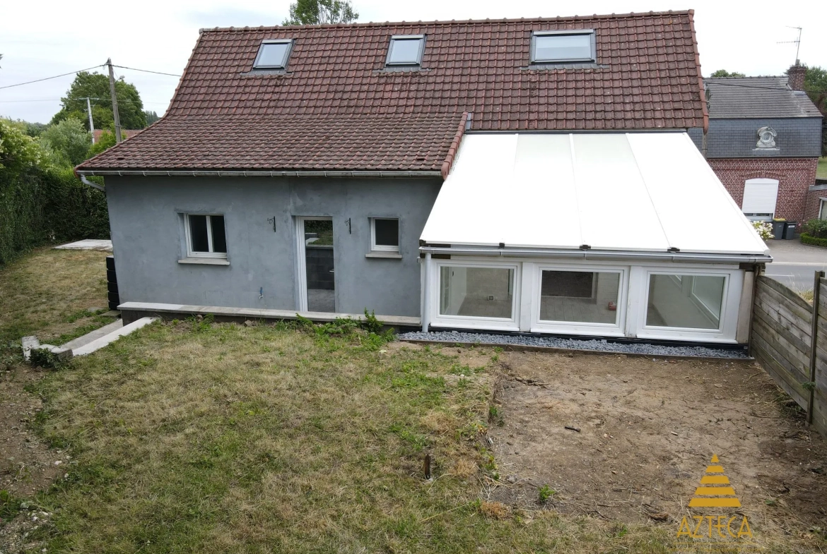 Maison individuelle à Marcoing (59159) avec jardin et terrasse au cœur de la campagne 