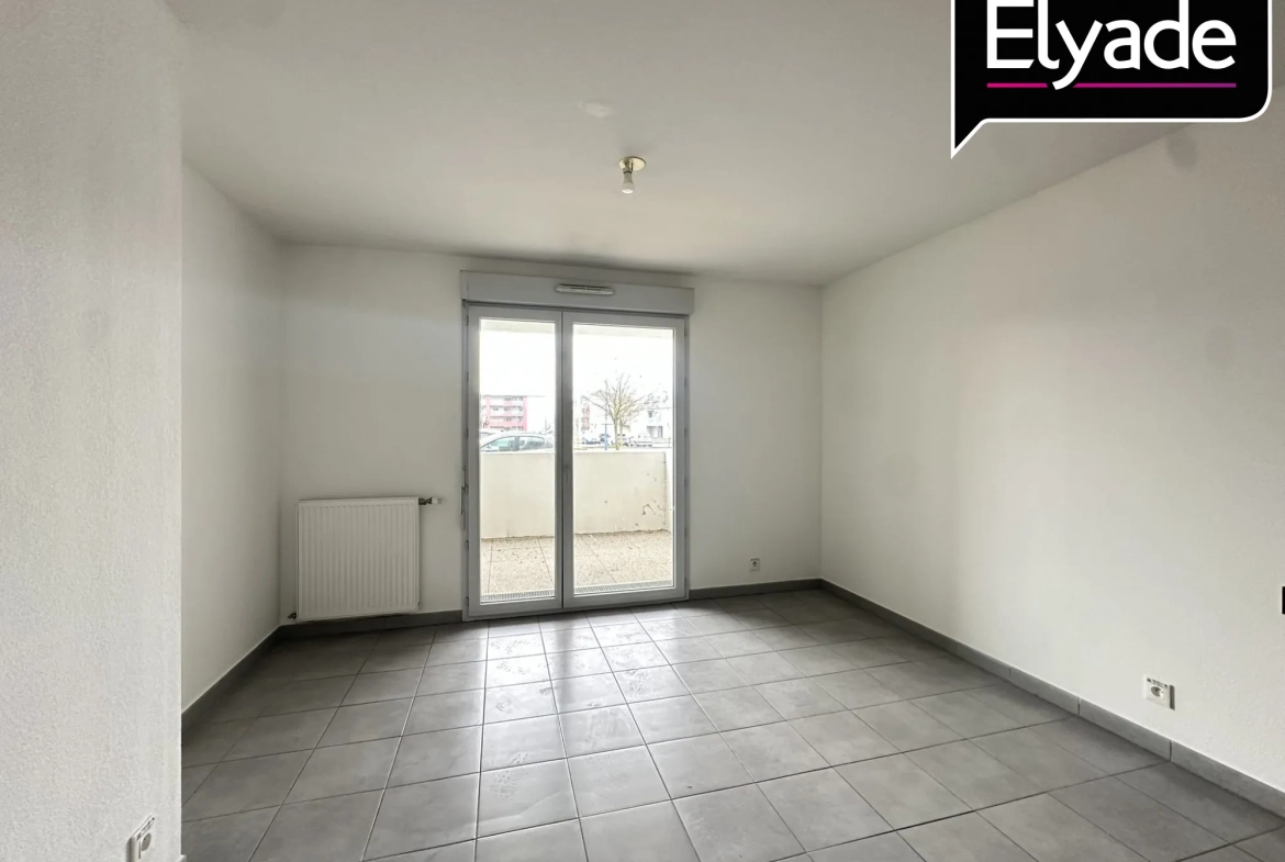 A vendre appartement T2 de 39,4 m² avec terrasse à Launaguet, proche Toulouse 