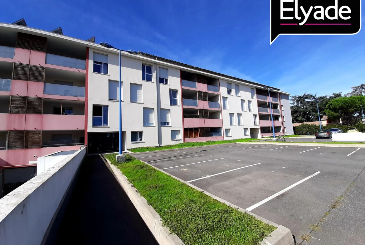 A vendre appartement T2 de 39,4 m² avec terrasse à Launaguet, proche Toulouse 