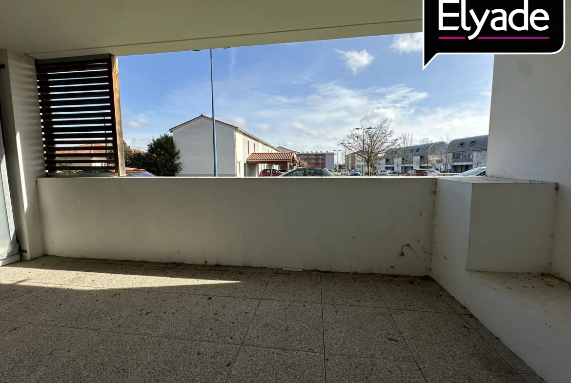 A vendre appartement T2 de 39,4 m² avec terrasse à Launaguet, proche Toulouse 