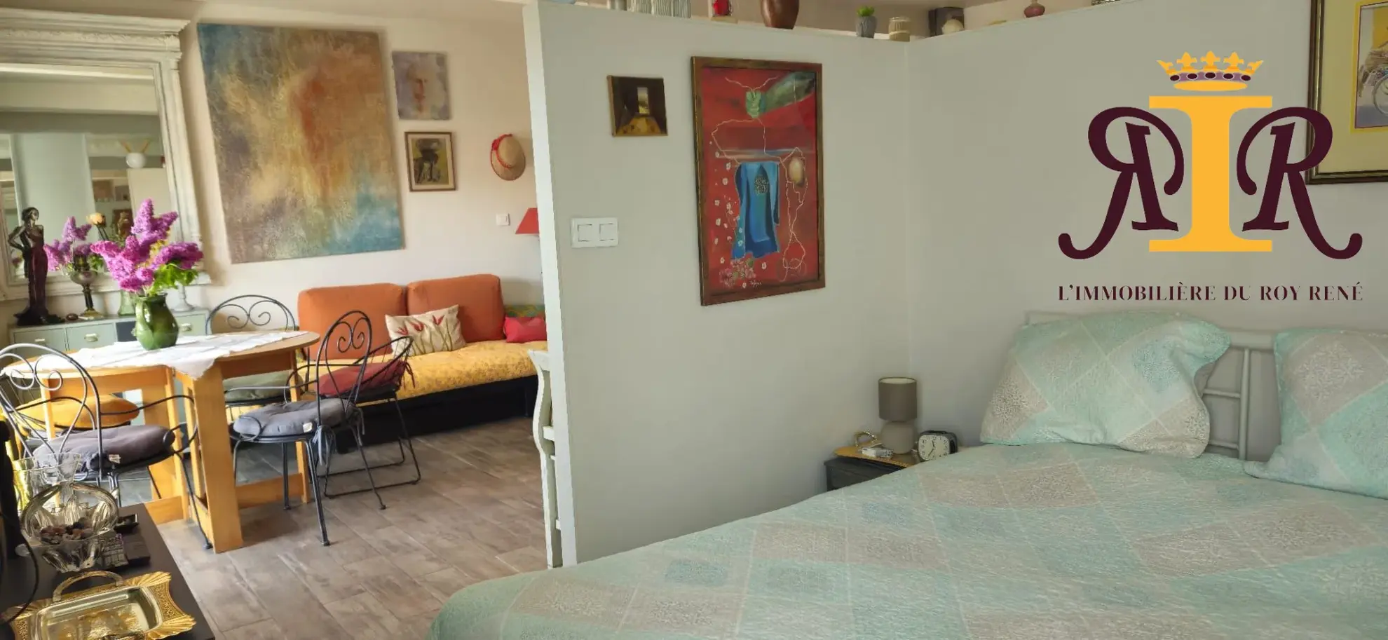 Appartement T2 avec terrasse et vue campagne à vendre à Plan-de-Cuques 