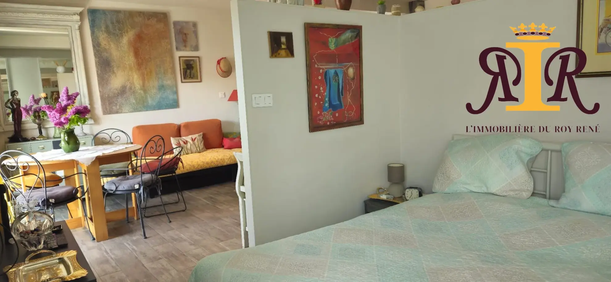Appartement T2 avec terrasse et vue campagne à vendre à Plan-de-Cuques 