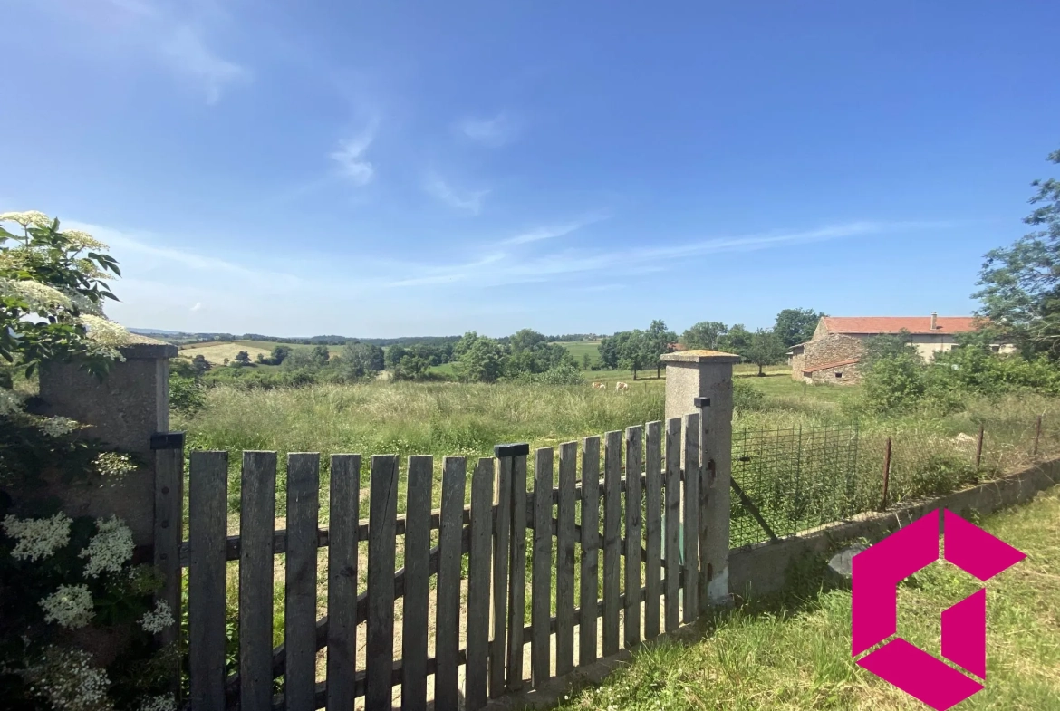 Ferme en pierres à rénover avec dépendances et vue sur les Gorges de l'Arzon 