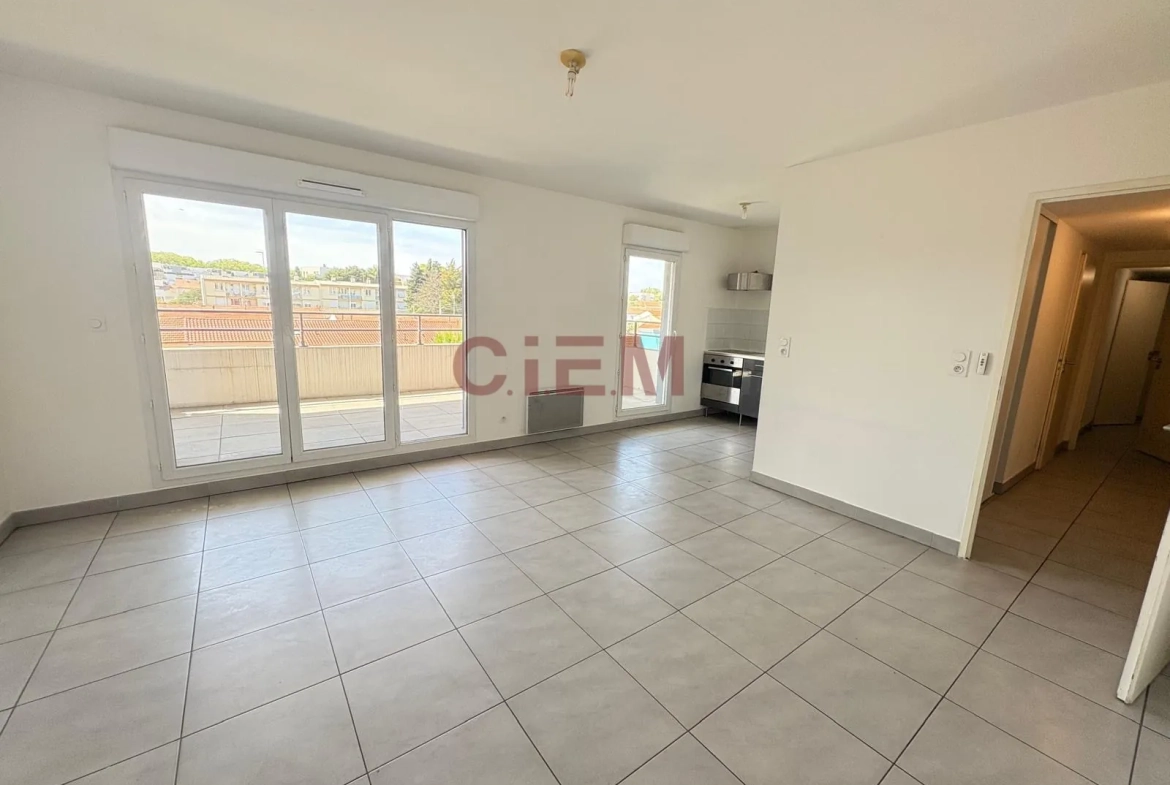 Vente d'un appartement T3 lumineux avec terrasses et garage à Montpellier 