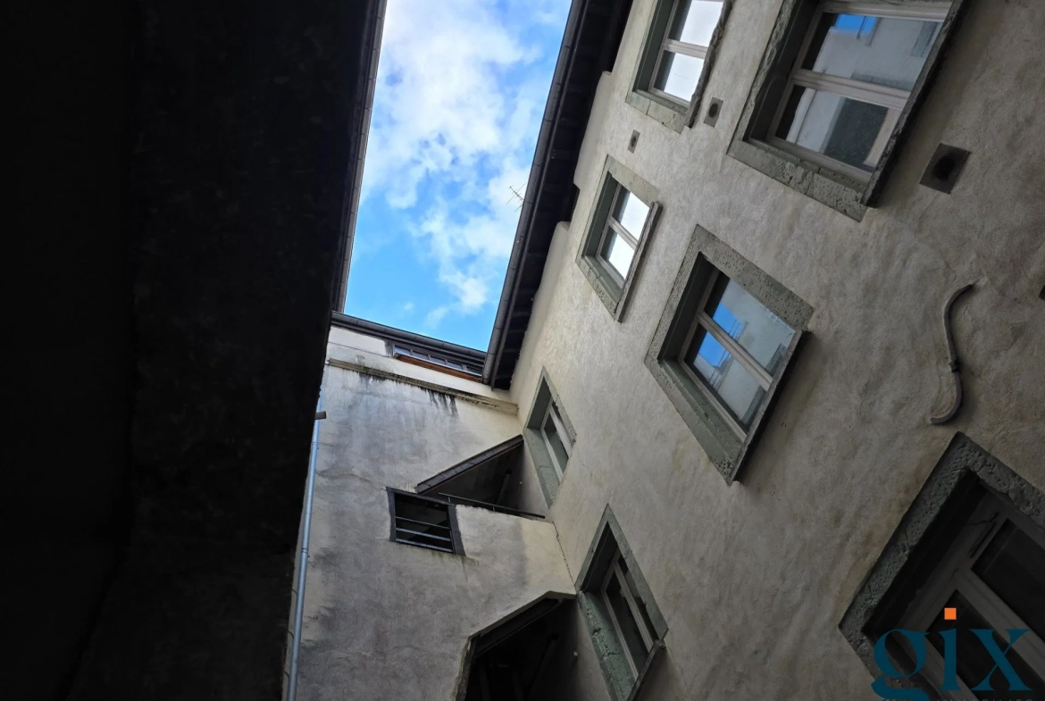 Studio meublé à vendre à Grenoble, rue St Laurent, loué, idéal investering 
