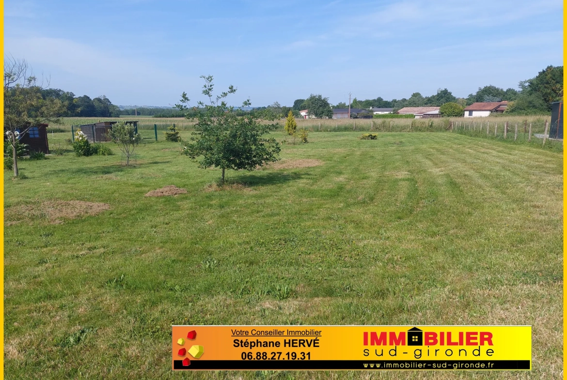 Terrain constructible à Langon de 822 m² avec emprise au sol de 50% 
