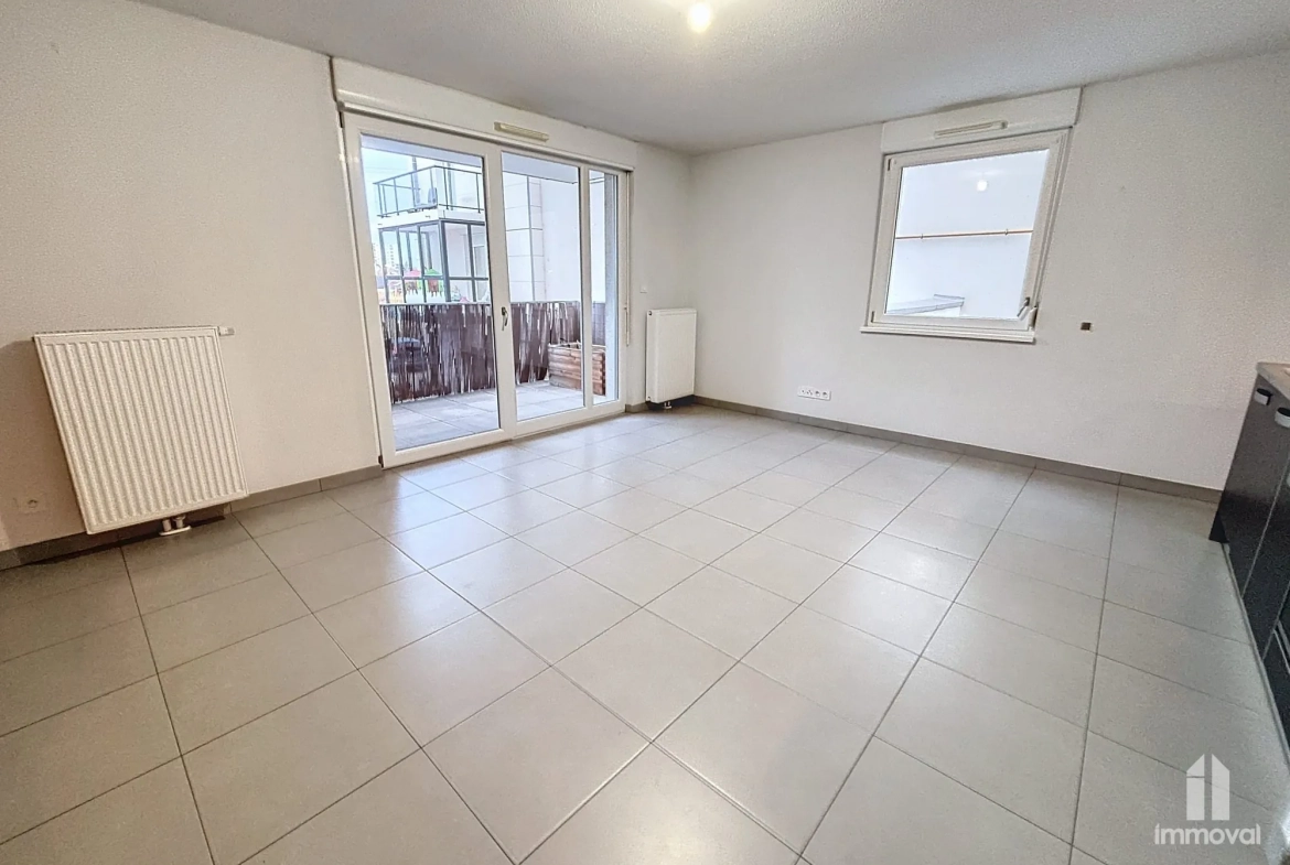 Appartement T3 de 62 m² avec terrasse à Strasbourg Montagne Verte 