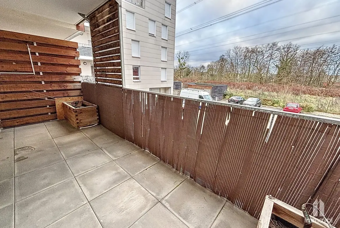 Appartement T3 de 62 m² avec terrasse à Strasbourg Montagne Verte 