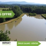 Superbe étang privé de 1 hectare avec chalet à Évette-Salbert - Vente