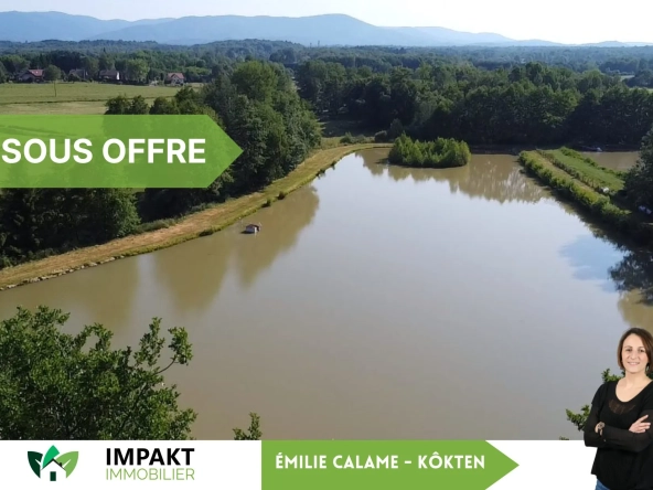 Superbe étang privé de 1 hectare avec chalet à Évette-Salbert - Vente