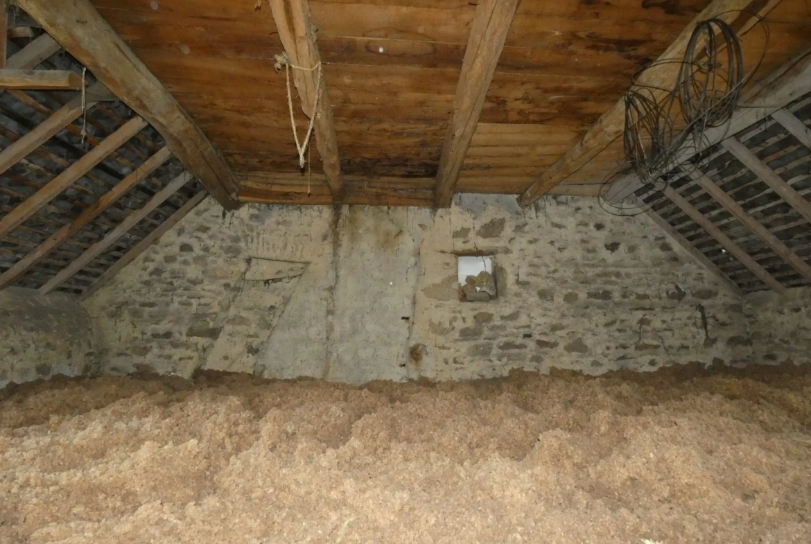 Maison de village en pierre avec dépendance et jardin à Cressat 