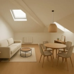 Appartement T2 rénové à Oullins - Dernier étage avec vue à vendre
