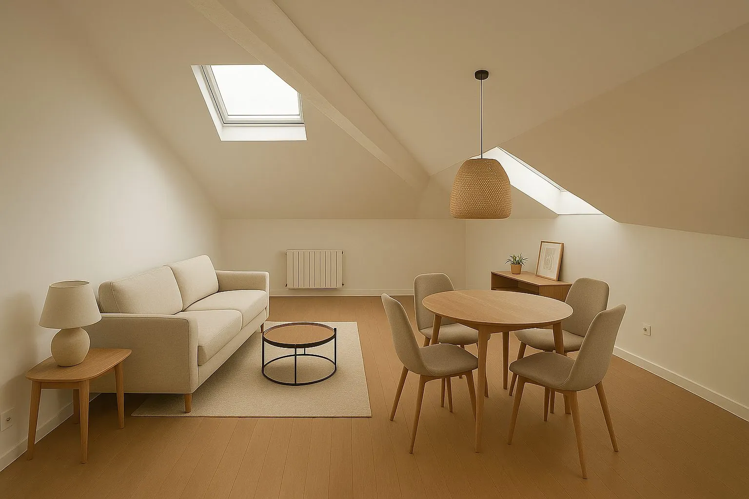 Appartement T2 rénové à Oullins - Dernier étage avec vue à vendre 