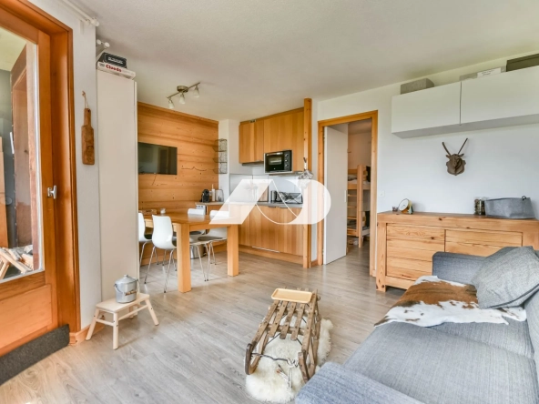 Studio rénové avec coin montagne aux Gets, proche du centre-ville