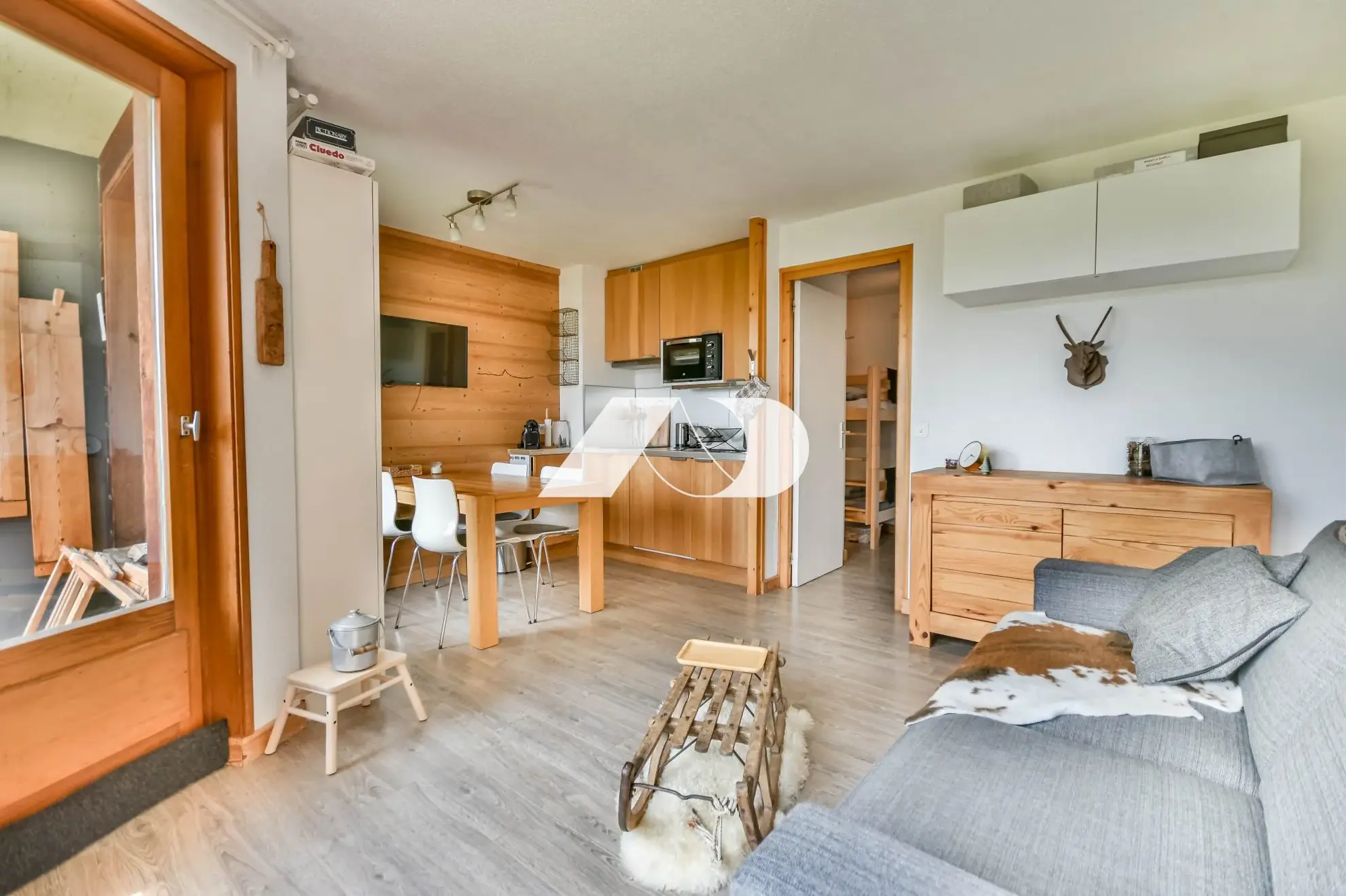 Studio rénové avec coin montagne aux Gets, proche du centre-ville 