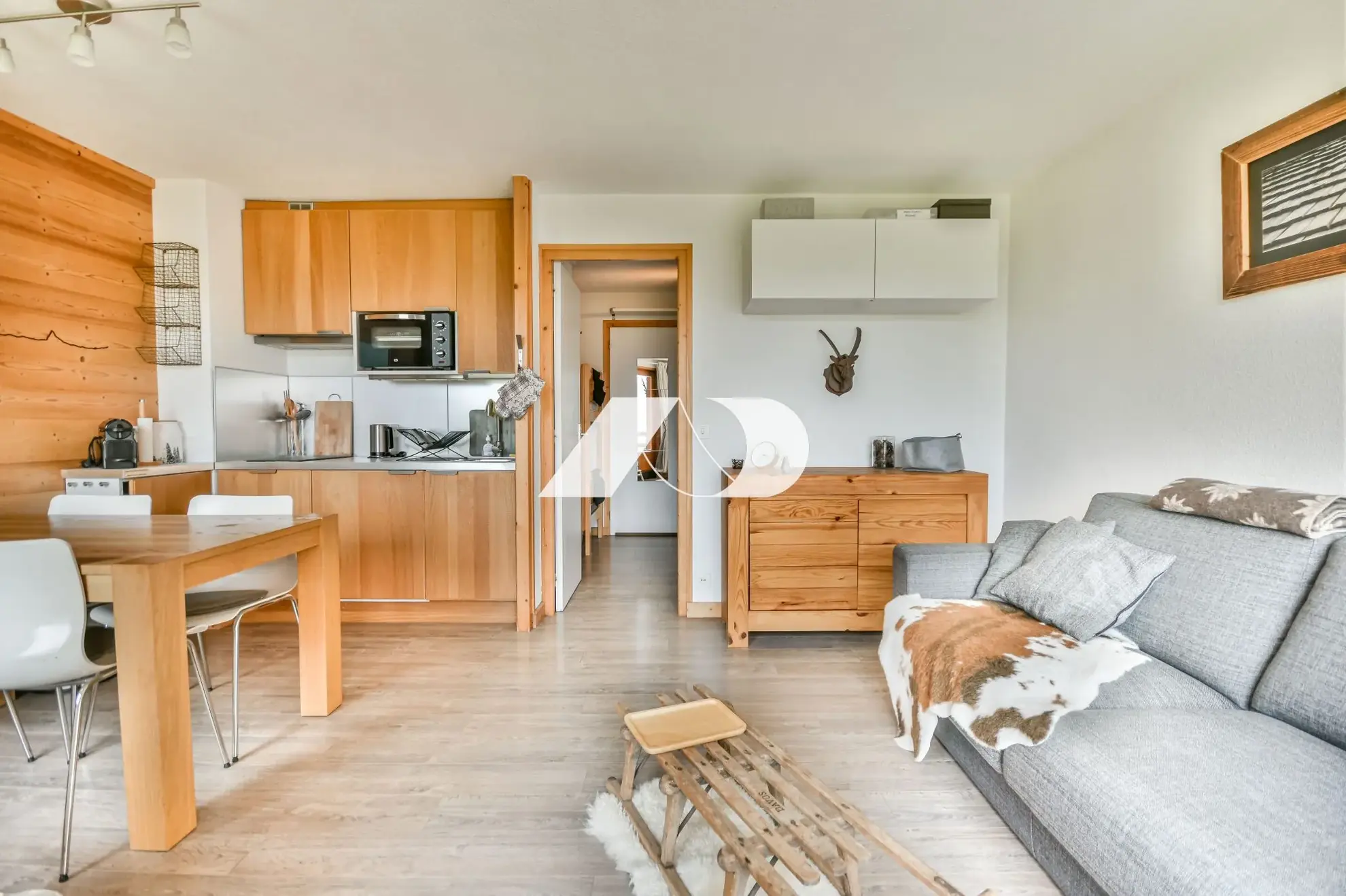 Studio rénové avec coin montagne aux Gets, proche du centre-ville 