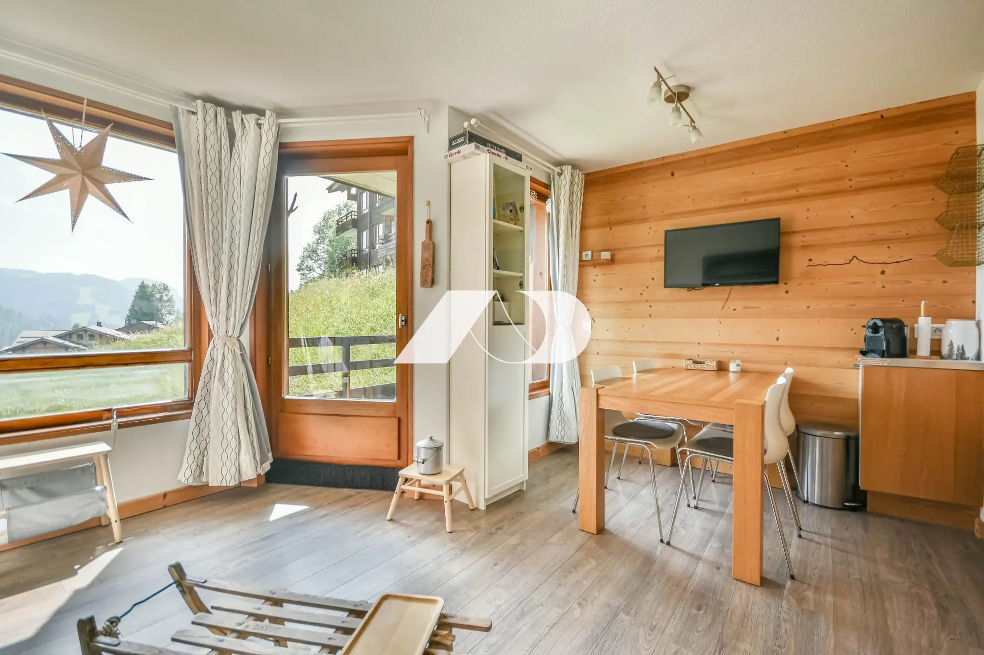 Studio rénové avec coin montagne aux Gets, proche du centre-ville 
