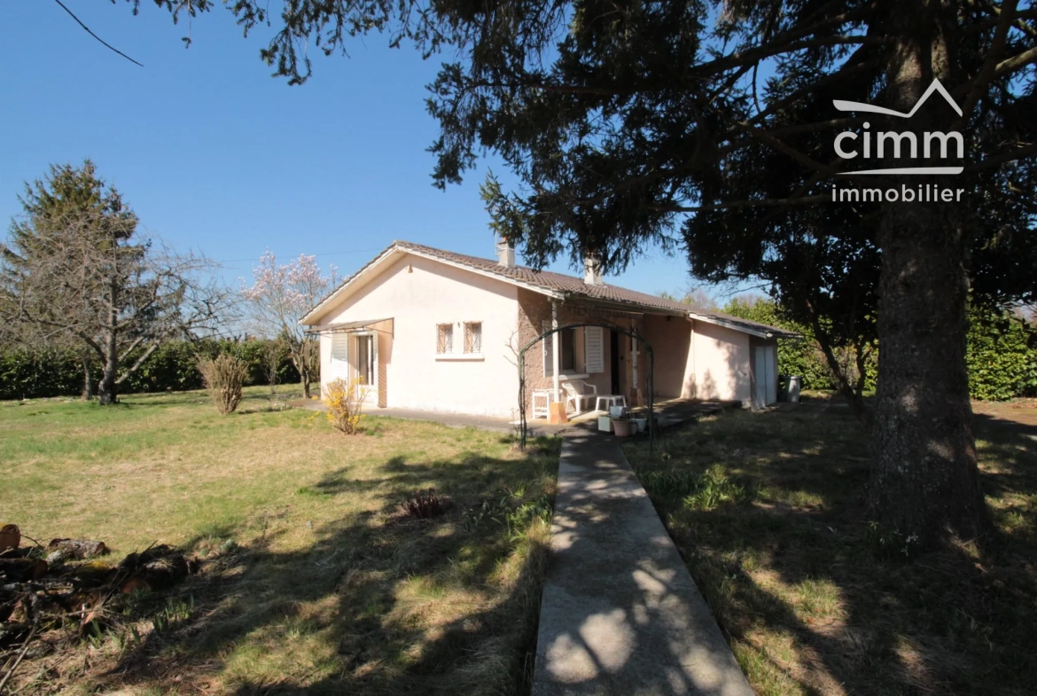 À vendre villa de plain-pied à Saint-Siméon-de-Bressieux - 83 m², grand terrain 