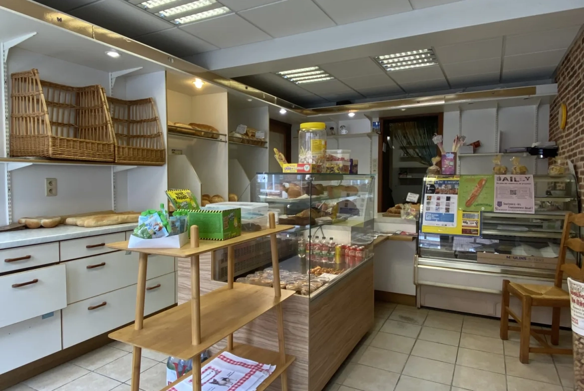 Maison avec commerce et habitation à Sailly-sur-la-Lys, investissement sûr 