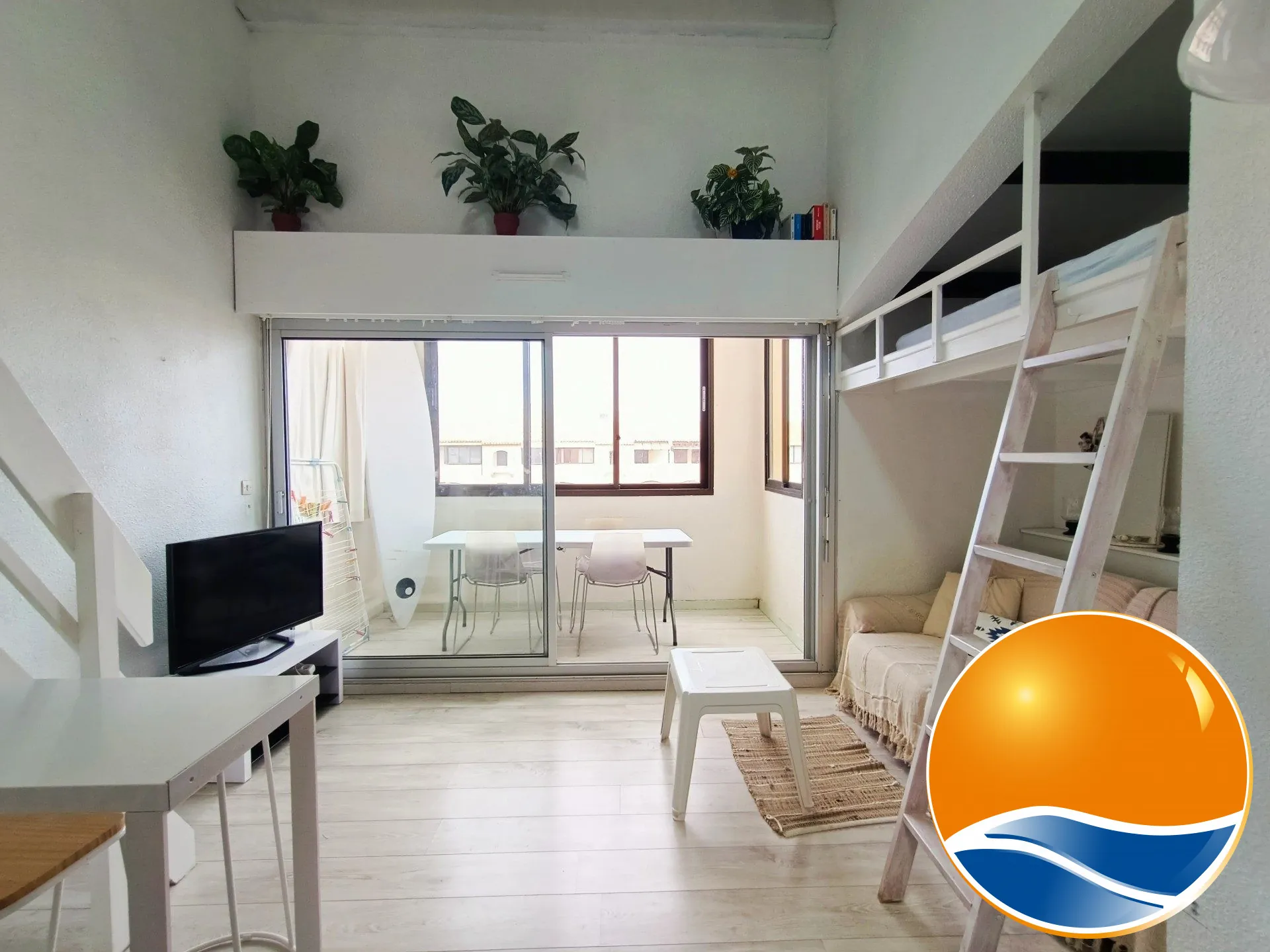 Superbe appartement avec vue mer et accès plage au Barcarès 