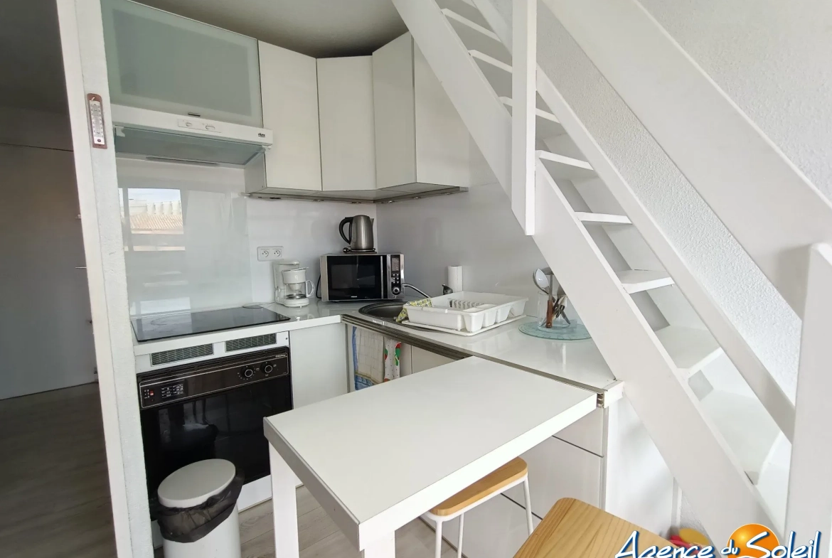 Superbe appartement avec vue mer et accès plage au Barcarès 