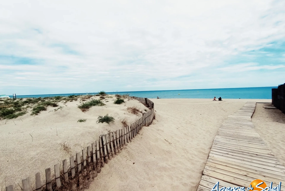 Superbe appartement avec vue mer et accès plage au Barcarès 
