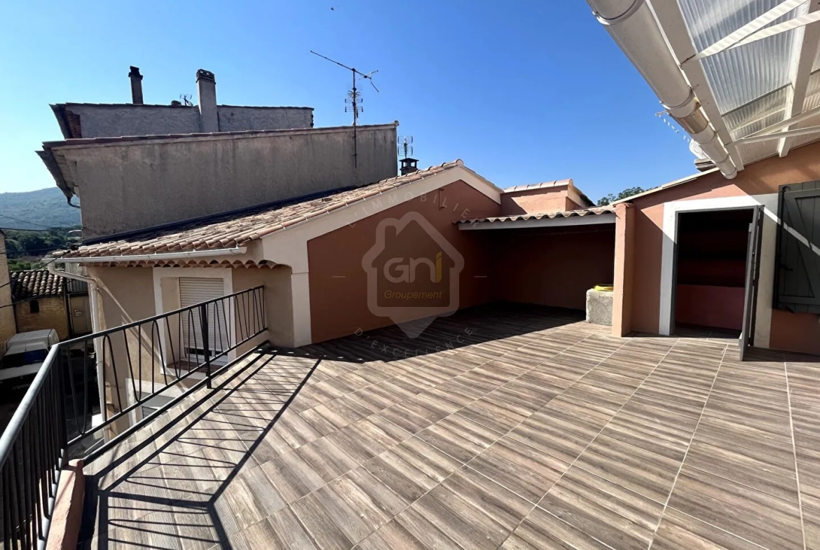 Appartement T4 rénové de 70 m² avec terrasse à Gonfaron 