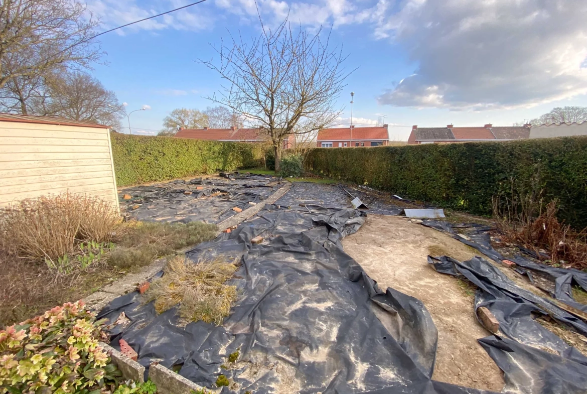 Maison semi-individuelle à Assevent avec jardin et garage, calme et lumineuse 