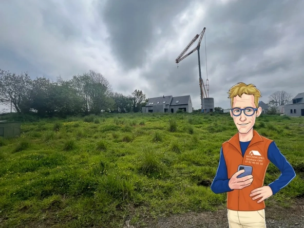 Terrain constructible de 800 m² à Perros-Guirec avec permis accepté