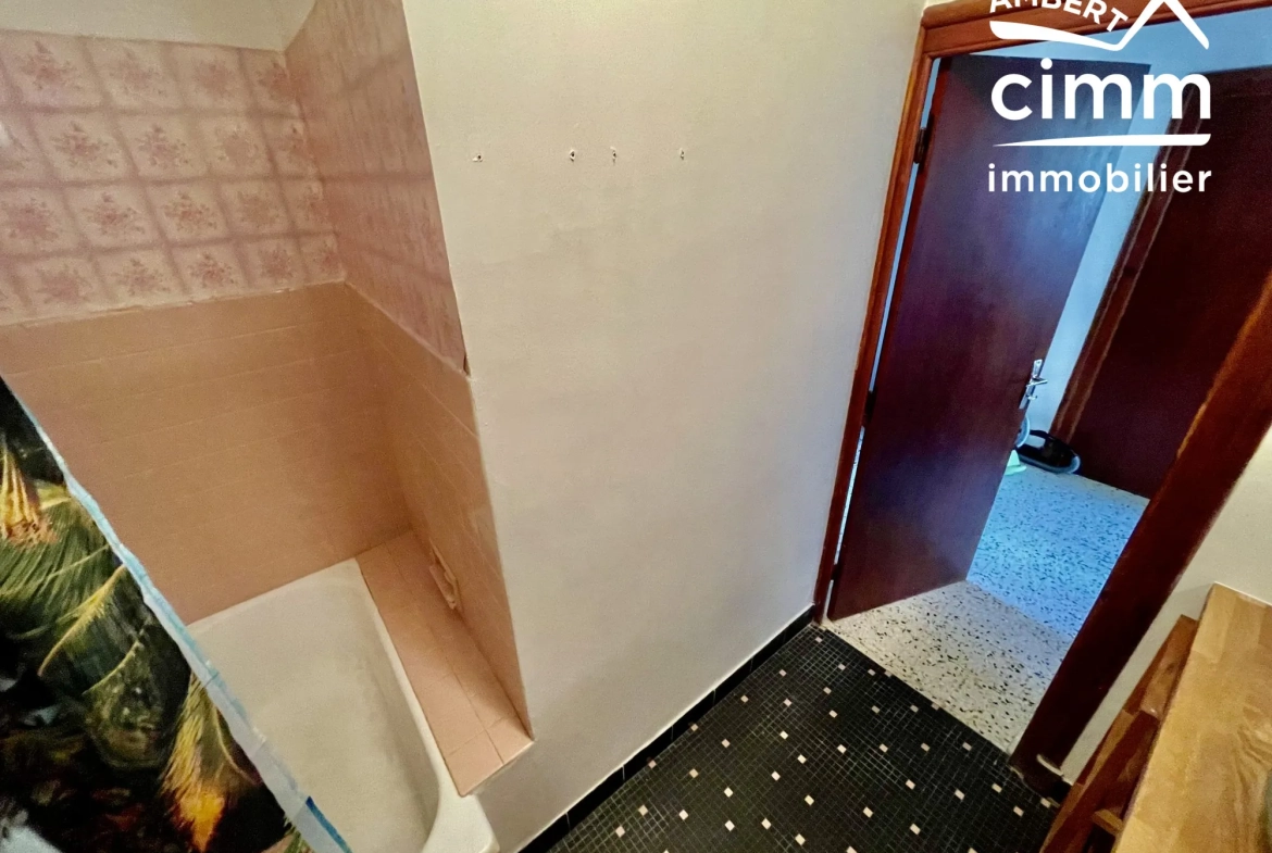 Appartement T3 à Ambert à rafraîchir, 2 chambres, prix attractif 48 000 € 