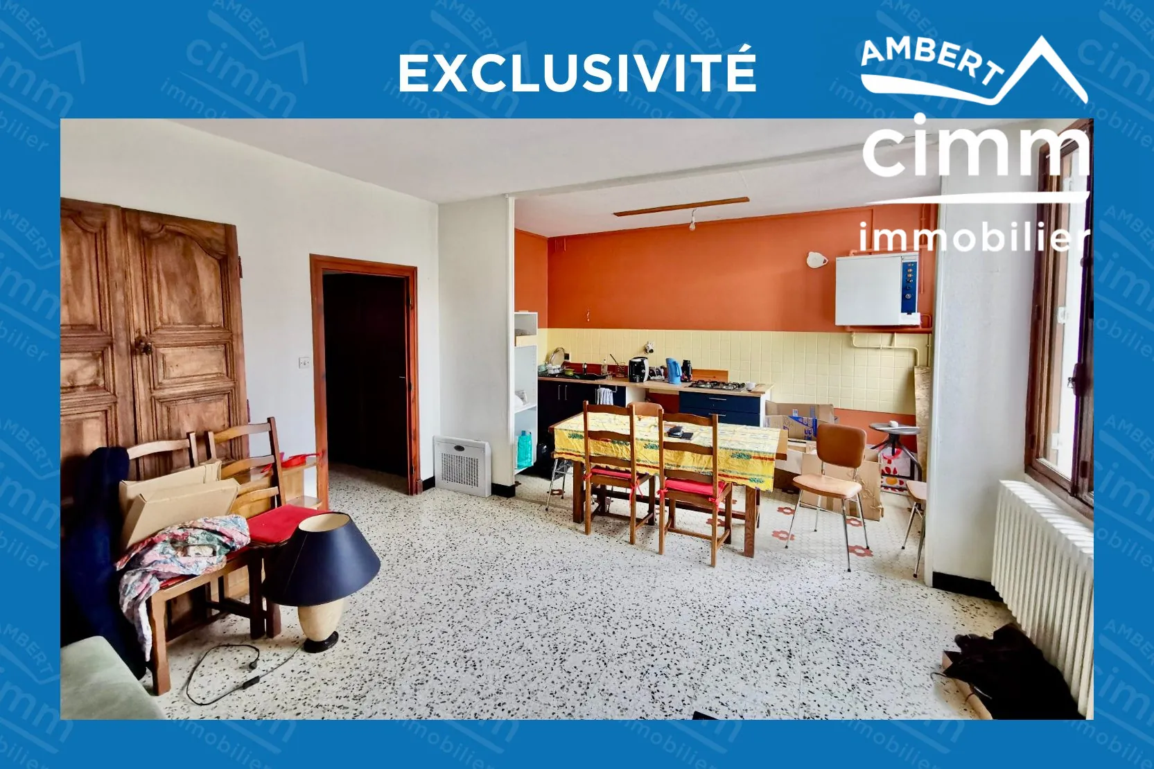 Appartement T3 à Ambert à rafraîchir, 2 chambres, prix attractif 48 000 € 