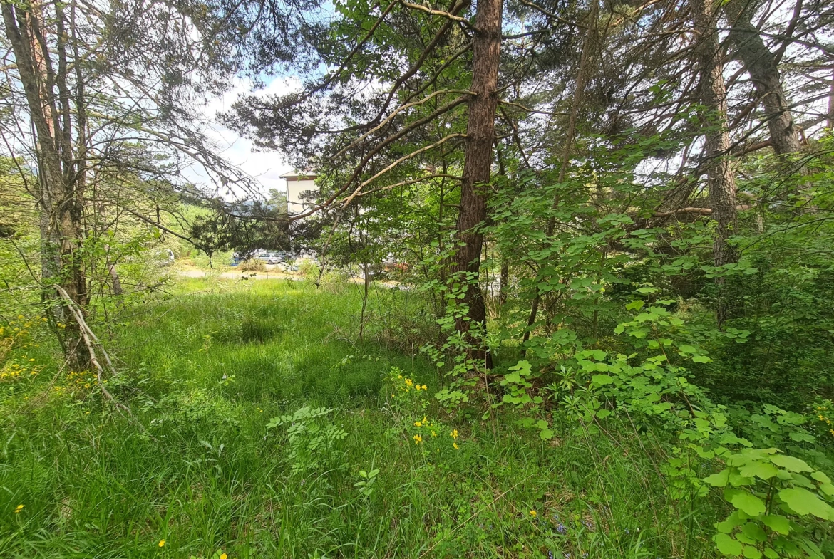 À vendre terrain de 1896 m² à Andon, secteur Tauran, environnement naturel et calme 