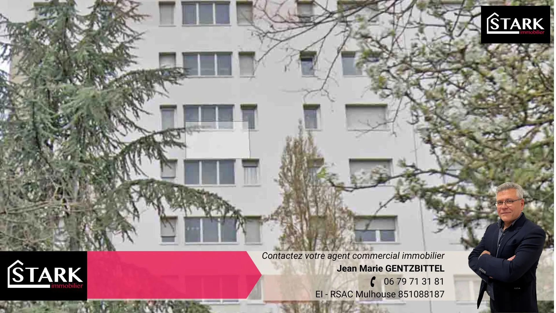 Appartement 4 pièces avec balcon à Mulhouse, proche commodités 