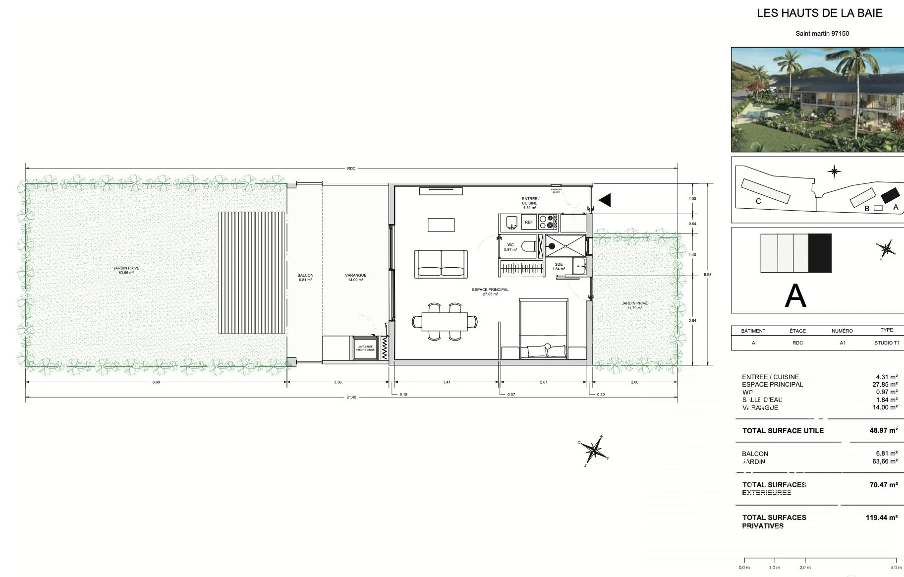 Appartements avec vue mer à Baie Orientale, livraison 2027, à partir de 197 500 € 