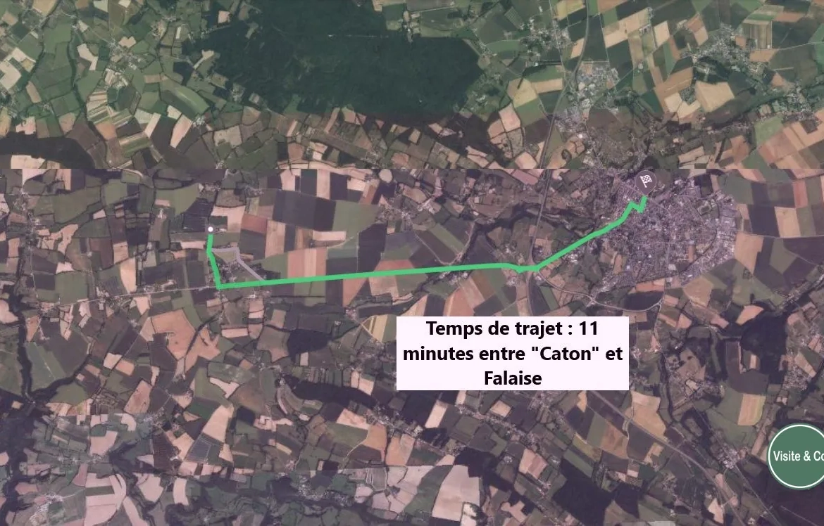Terrain à bâtir de 1360 m² à Martigny-sur-l'Ante proche Falaise 