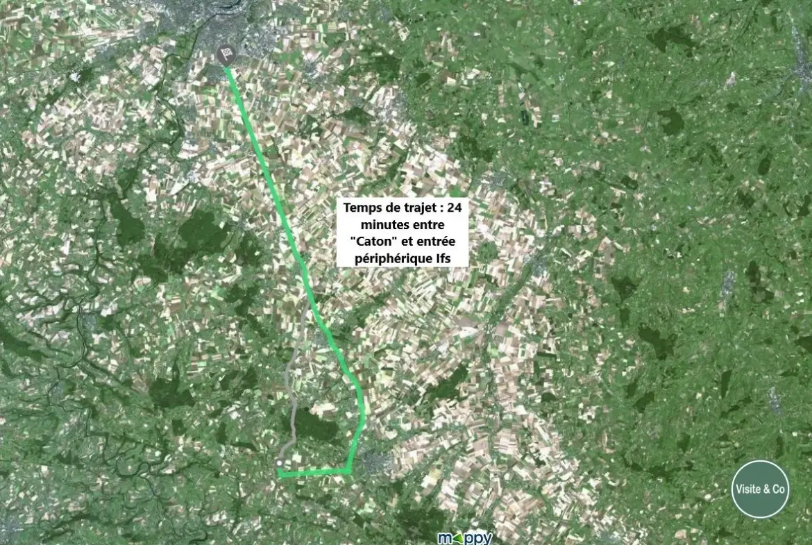 Terrain à bâtir de 1360 m² à Martigny-sur-l'Ante proche Falaise 