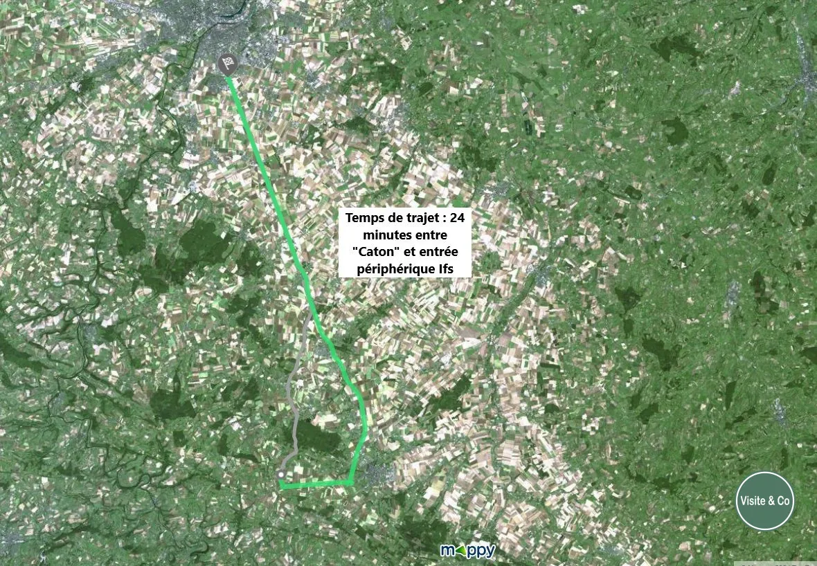 Terrain à bâtir de 1360 m² à Martigny-sur-l'Ante proche Falaise 