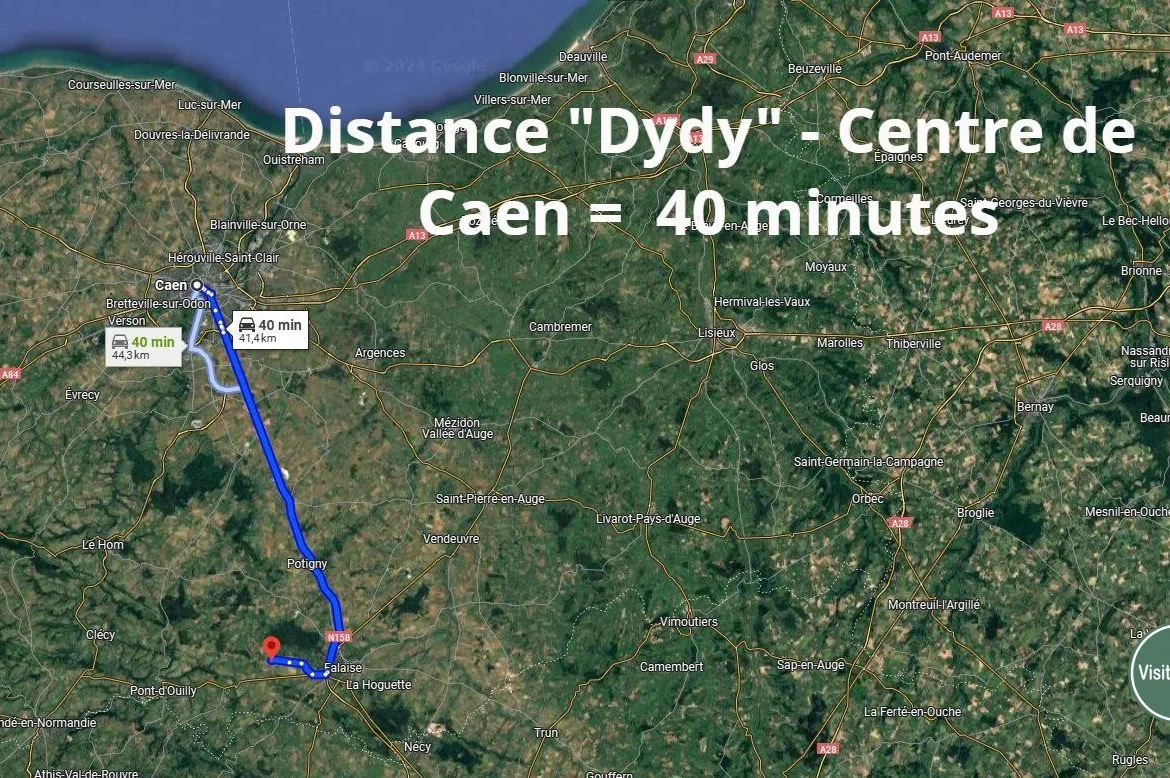 Terrain à bâtir de 1360 m² à Martigny-sur-l'Ante proche Falaise 