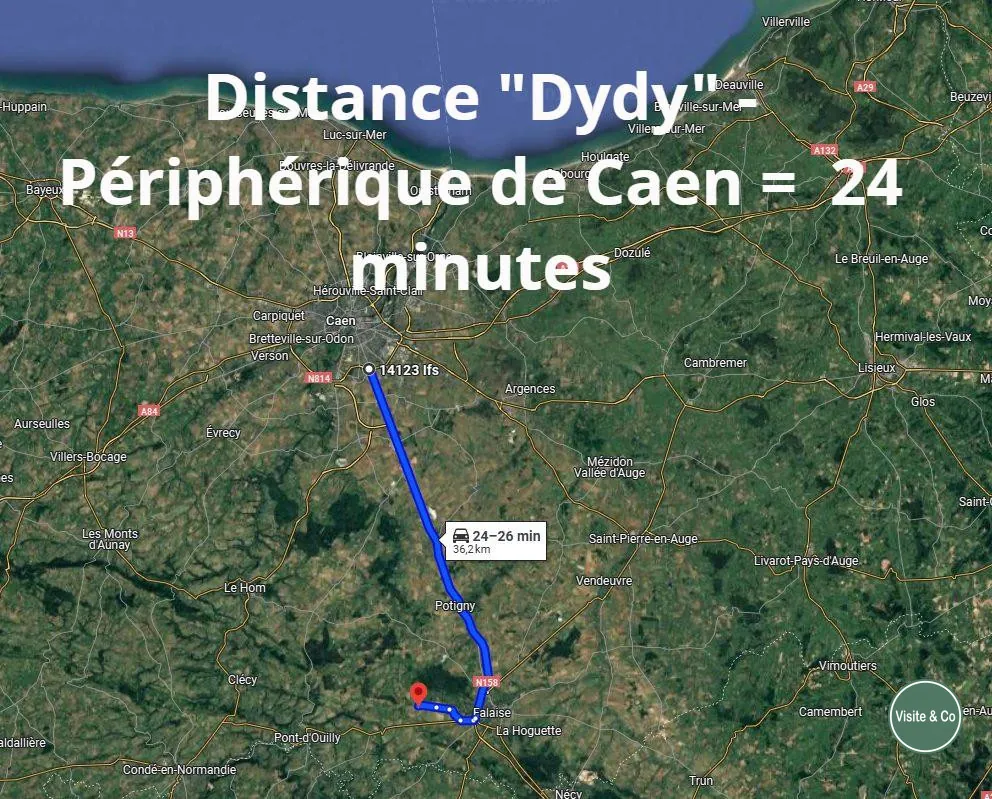 Terrain à bâtir de 1360 m² à Martigny-sur-l'Ante proche Falaise 