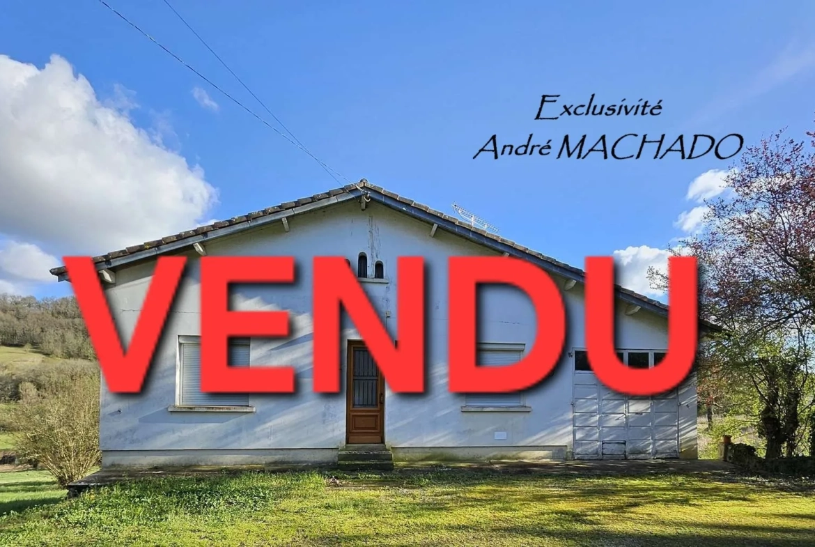 Maison à rénover de 72 m² avec grand terrain à Lusignan-Petit (47) 