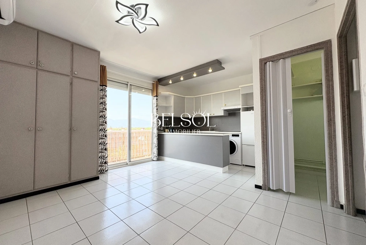 Studio rénové avec terrasse et vue mer à Saint-Cyprien 