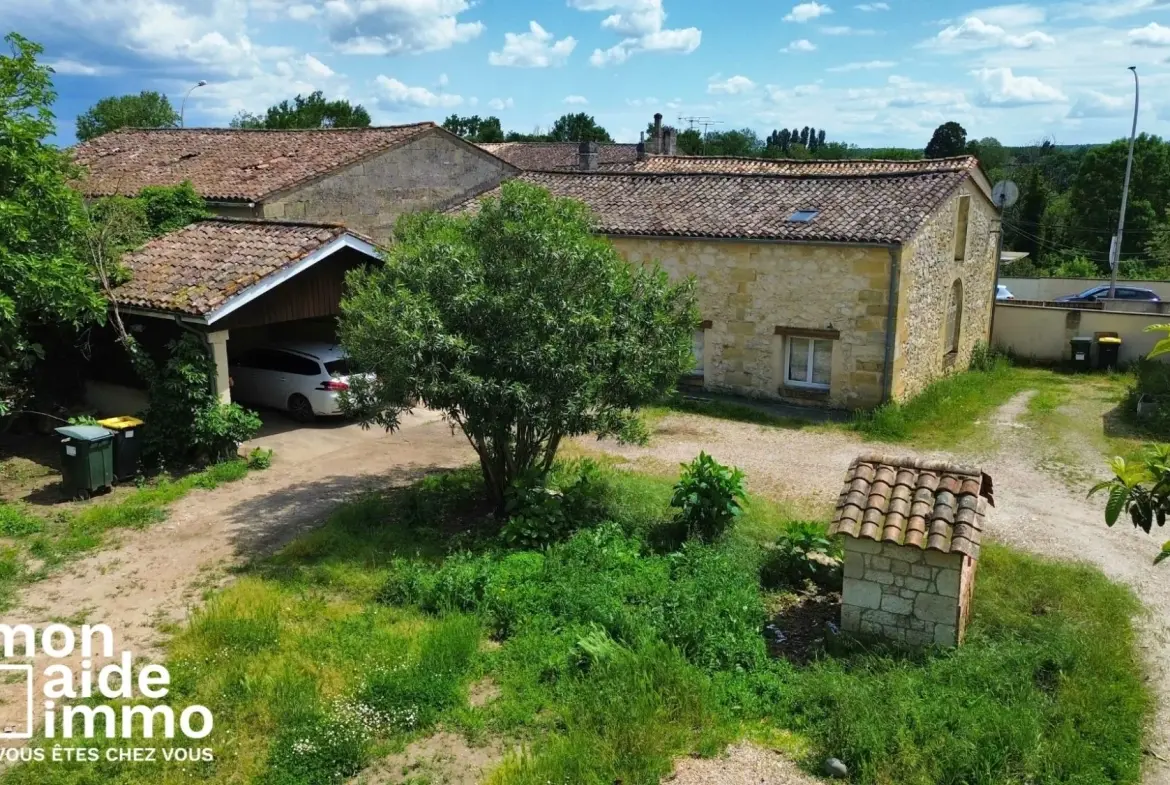 Belle propriété en pierre de 195 m² à Castillon-la-Bataille avec deux maisons en vente 