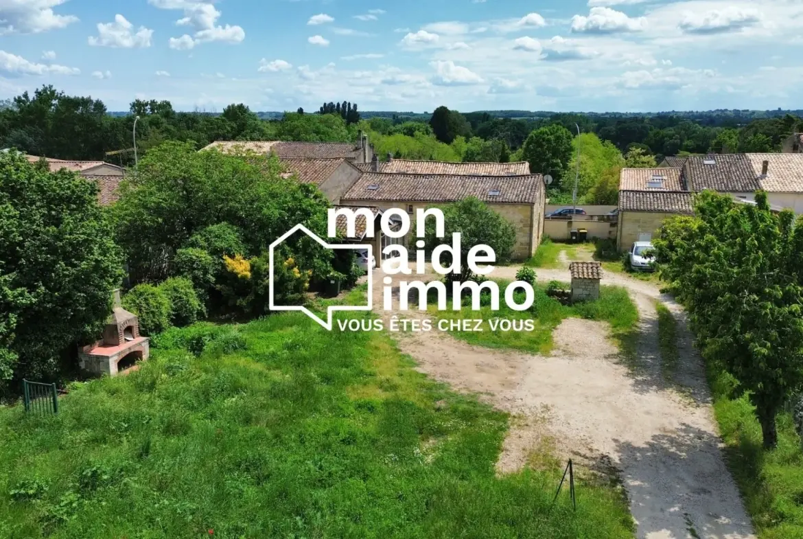 Belle propriété en pierre de 195 m² à Castillon-la-Bataille avec deux maisons en vente 