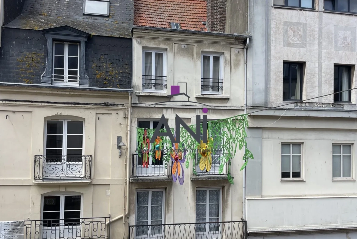 Appartement T3 au centre-ville de Dieppe avec Balcons - 69 m² 