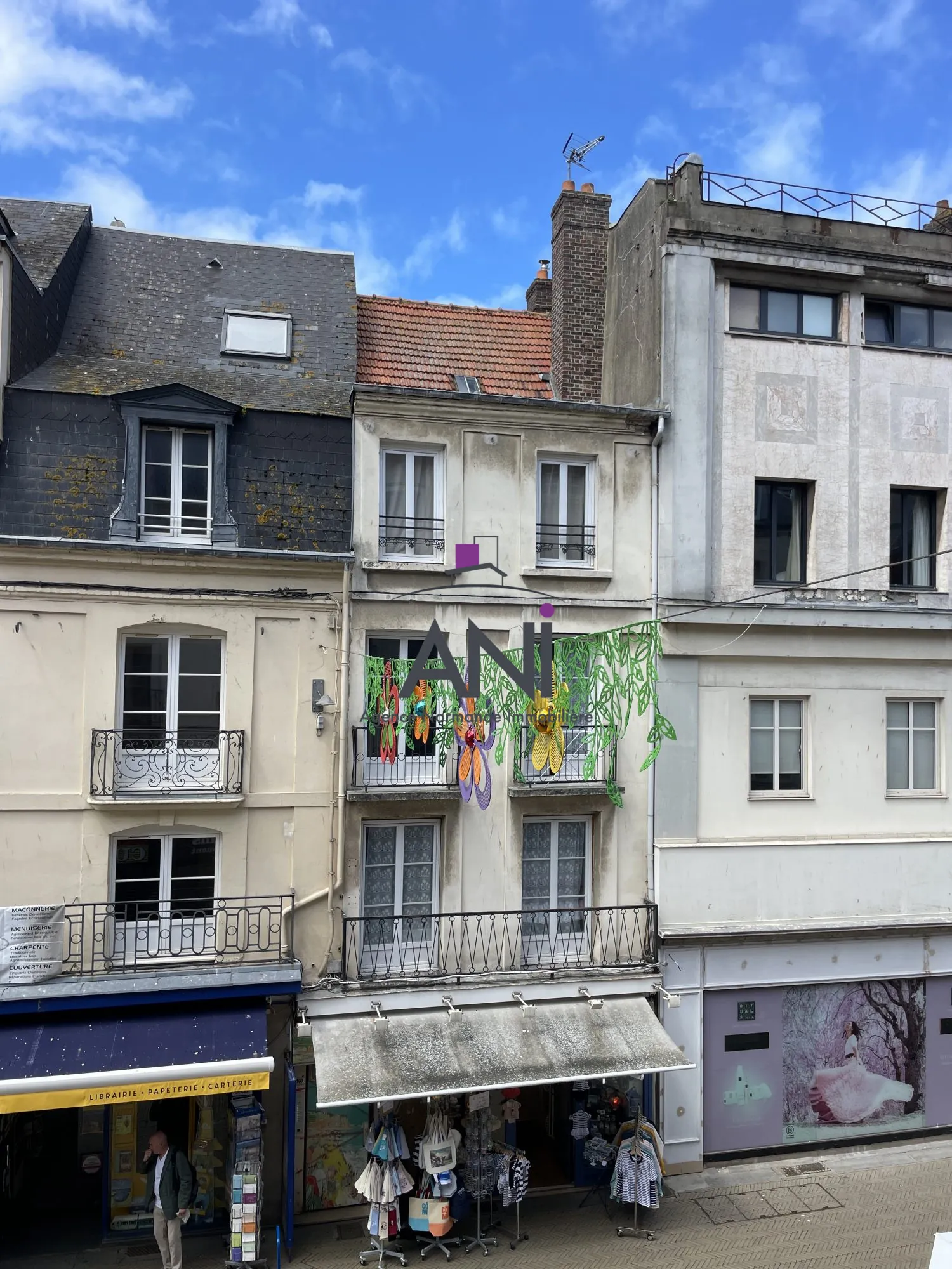 Appartement T3 au centre-ville de Dieppe avec Balcons - 69 m² 